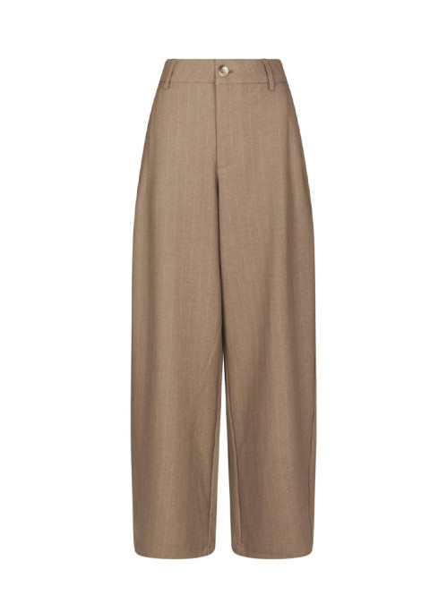 Essiall pinstripe pant taupe 