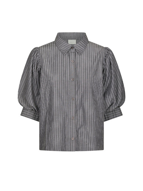 Etta stripe b shirt dark grey 