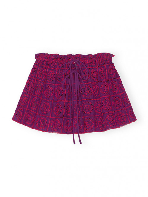 Broderie anglaise mini skirt sparkling 