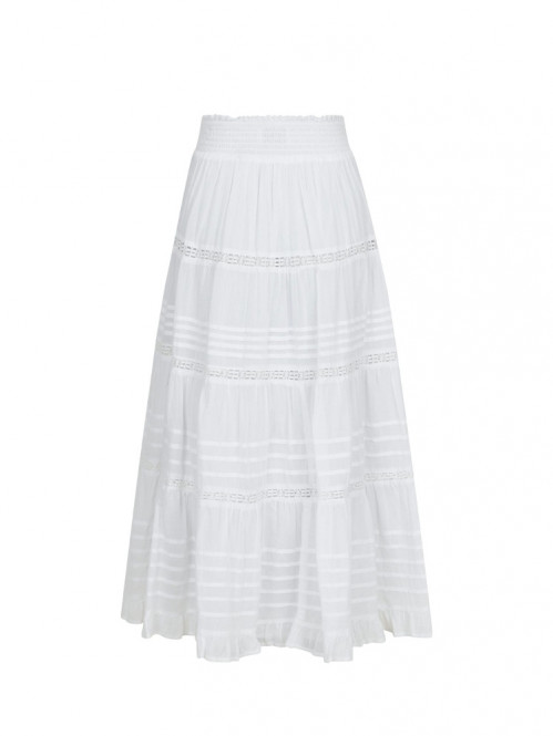 Felicia s voile skirt white S
