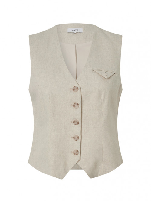 Flavio-m shawna vest natural l 