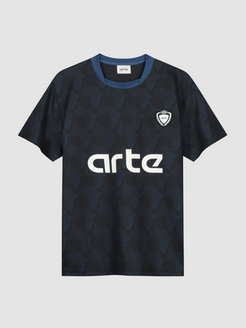 Football shirt black navy 