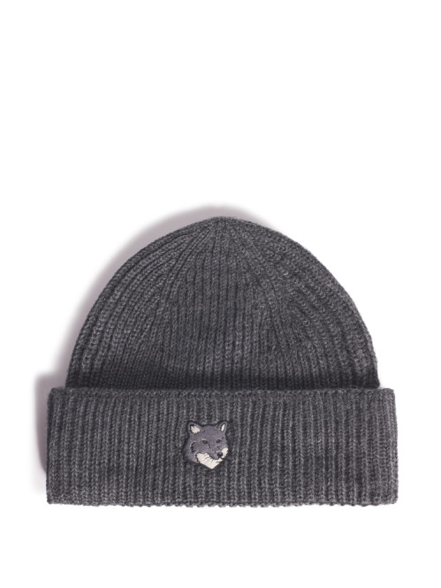 Fox head large beanie dk grey 