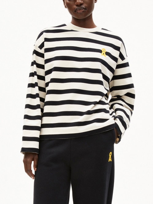 Frankaa bold iconic sweatshirt undyed black 