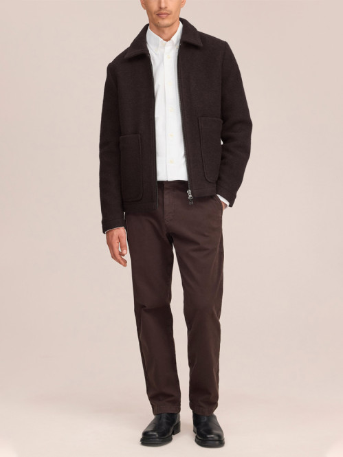 Gael wool jacket dusky port 