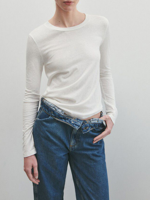 Gami 28 longsleeve blanc M