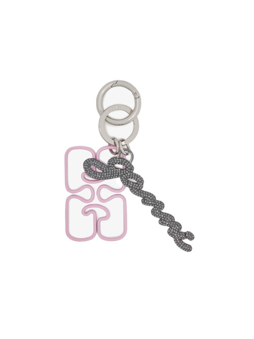 Ganni strass keyring nosegay 
