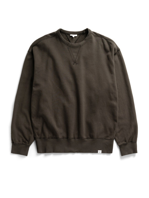 Gilja brushed diagonal cotton fleece beech green 