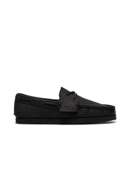 Godney Boat moccasin black leather 