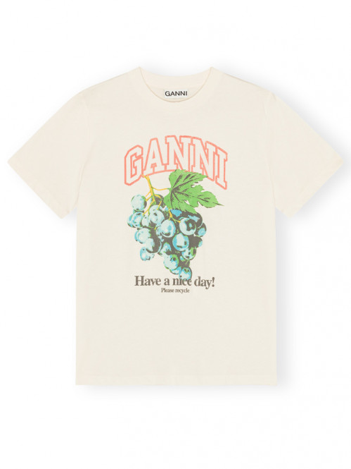 Grapes relaxed t-shirt egret 
