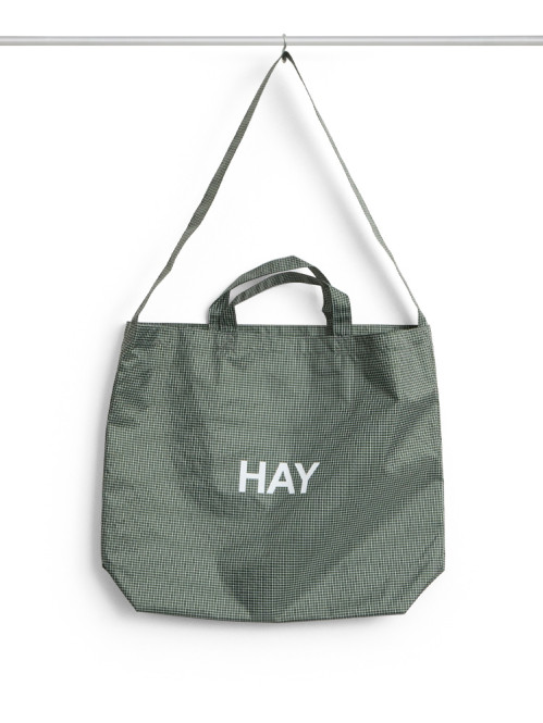Grid crossover bag M green 