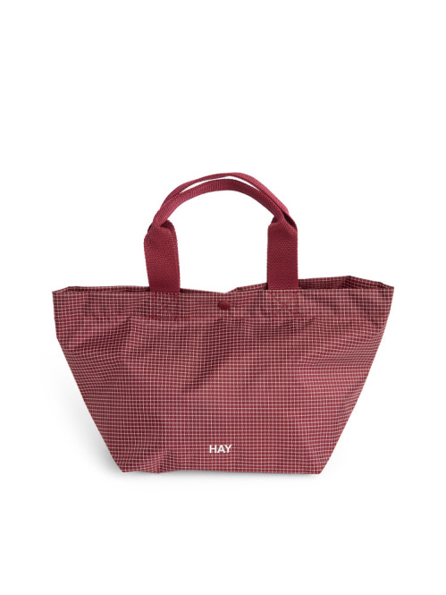 Grid everyday bag mini burgundy 