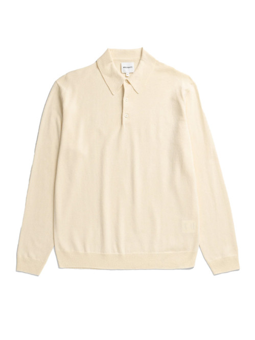 Gudme cotton paper polo natural 