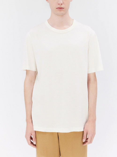 Hadar linen mix t-shirt vanilla white 
