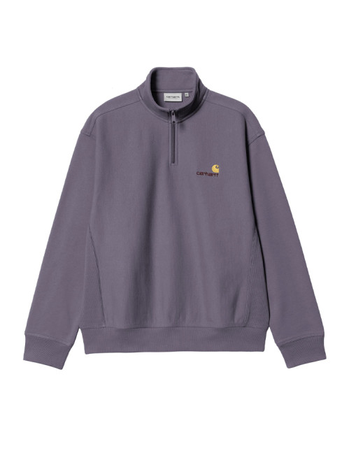 Half zip american script sweat shady purple 