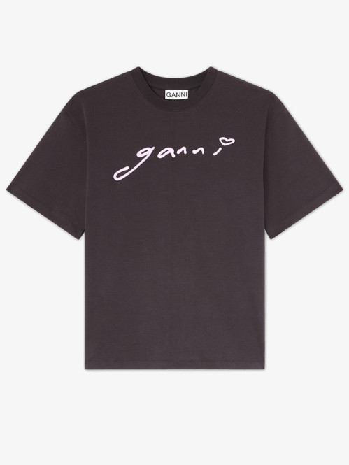 Heavy cotton jersey relaxed shirt phantom 