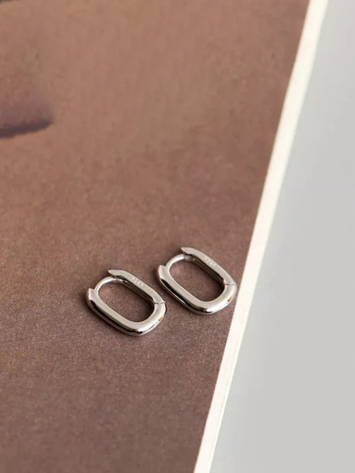 Huggie hoops mayu silber OS