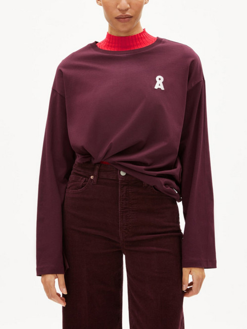 Iconic a fietaa longsleeve dk cranberry 