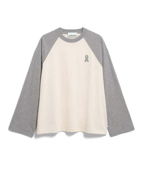 Iconic a raglan longsleeve undyed silver 