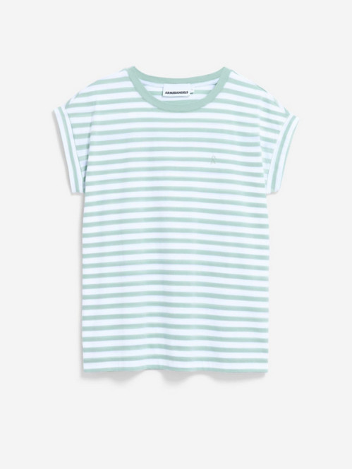 Idaara stripe t-shirt wht foam 