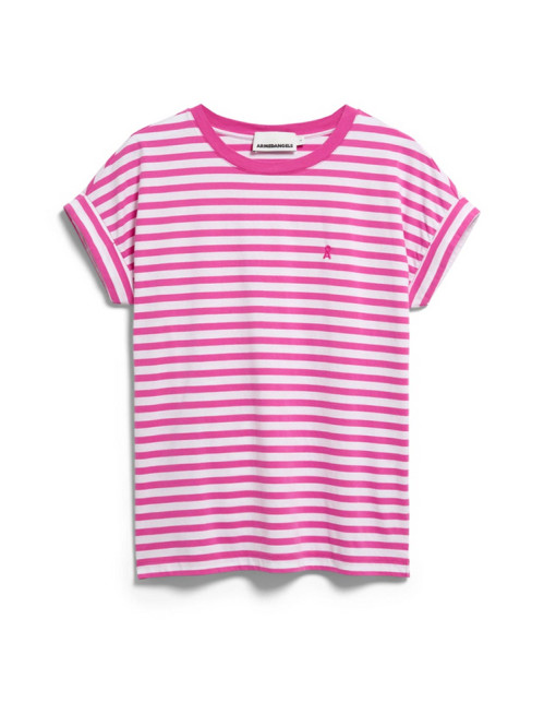 Idaara stripe t-shirt white berry 