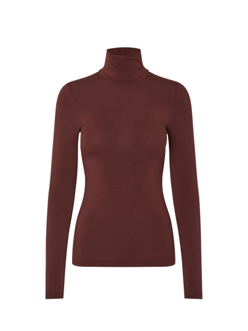 Ina gg basic longsleeve maroon noir 
