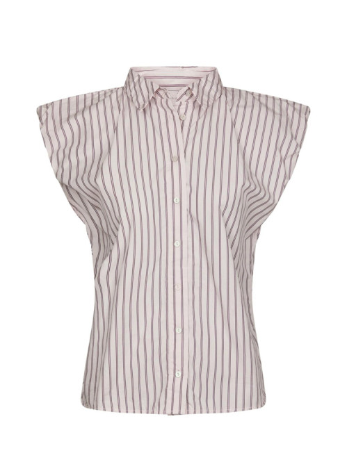 Isella double stripe blouse rose 