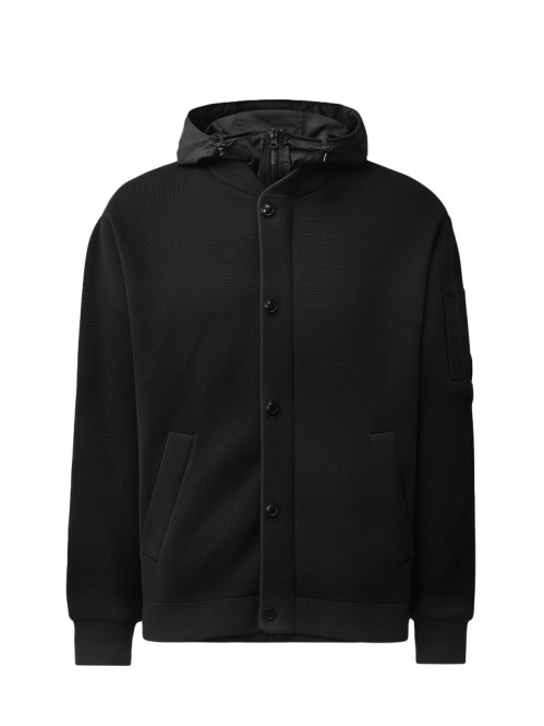 Merino wool jacket black 