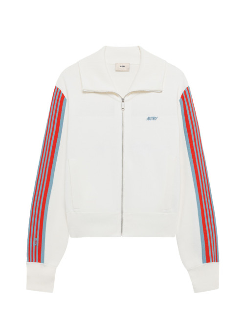 Jacket knitted wmns white 