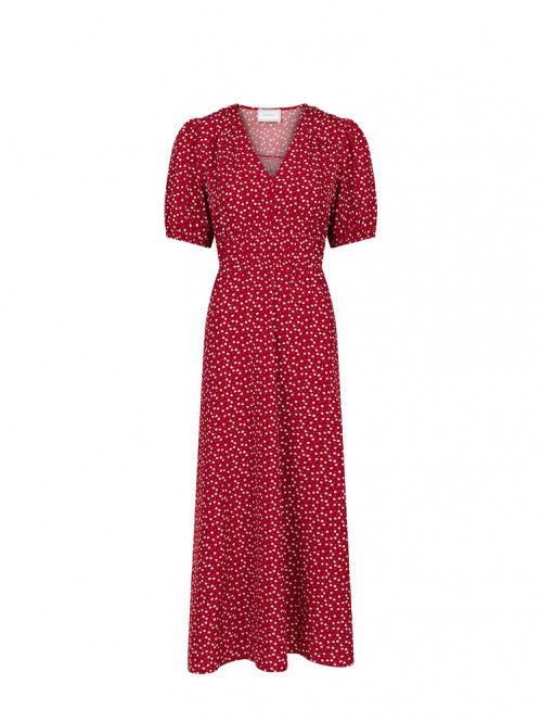 Julia cute heart dress red 