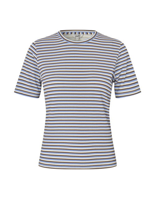 Julie-m gg t-shirt multi stripe falcon blue 