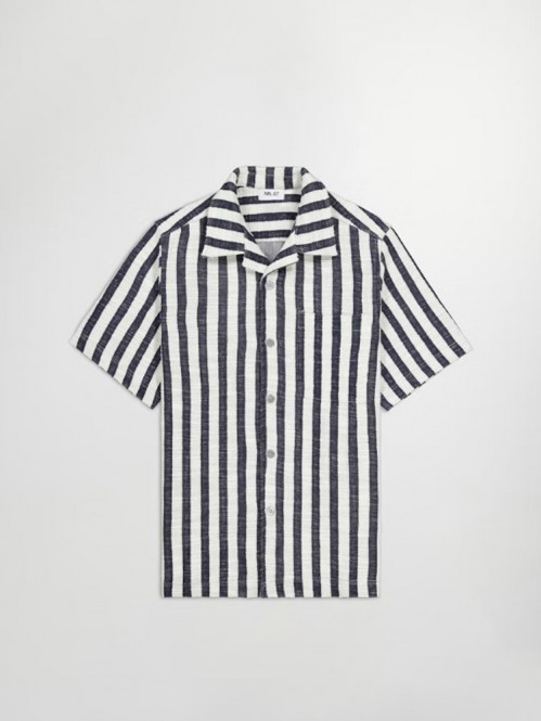 Julio shirt navy stripe 