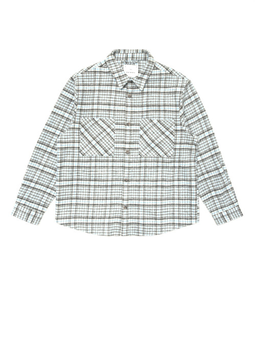 Julius shirt ls blue grey 