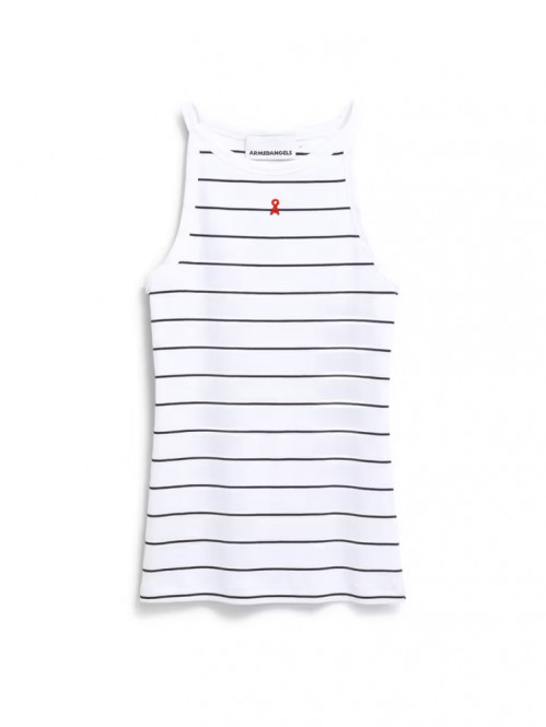 Kataalin fine stripes top wht blk 