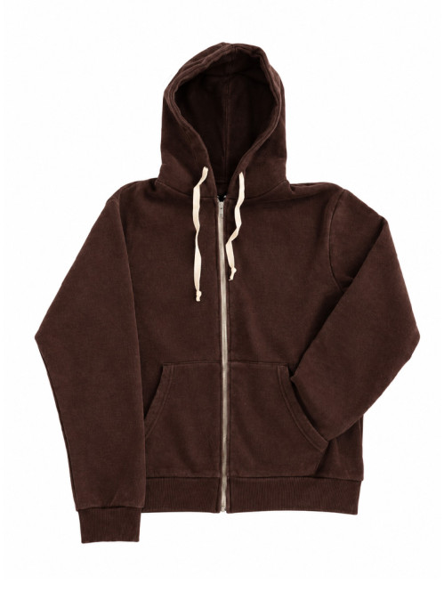 Kima zipper dk brown 