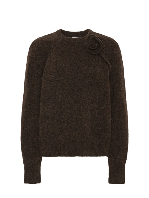 Knit flower jumper mole 