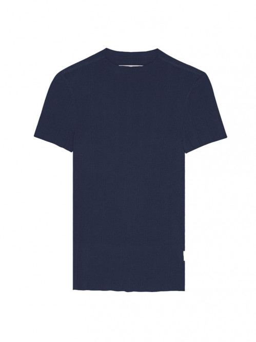 Knit t-shirt maritime blue 