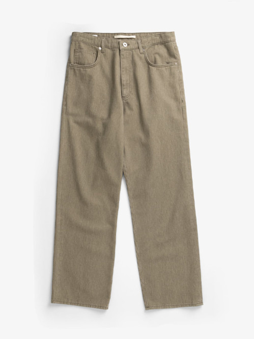Korshavn relaxed 5 pocket pants resist dyed vetiver 