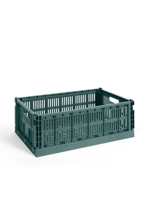Colour crate L dark green 