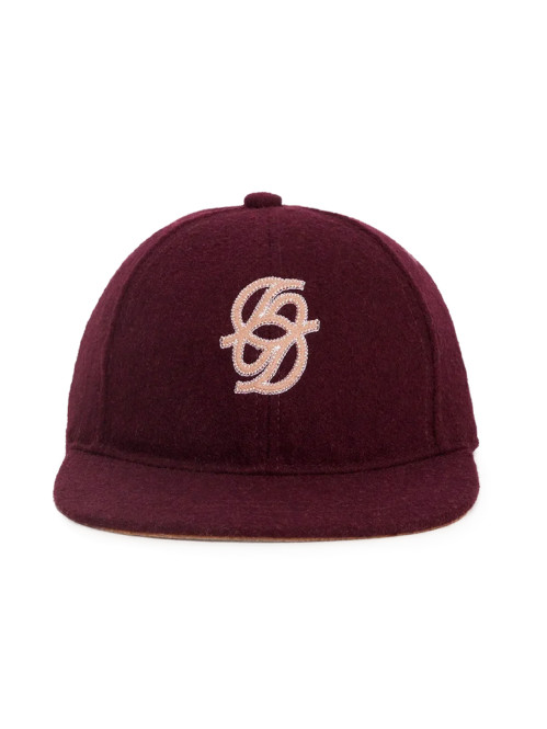 La casquette monogramme cap wine 