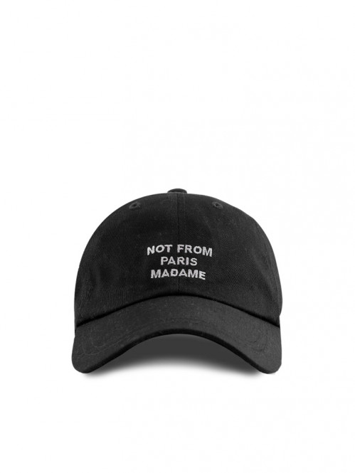 La casquette slogan black 