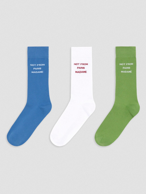Le pack la chaussettes Slogan socks multi 