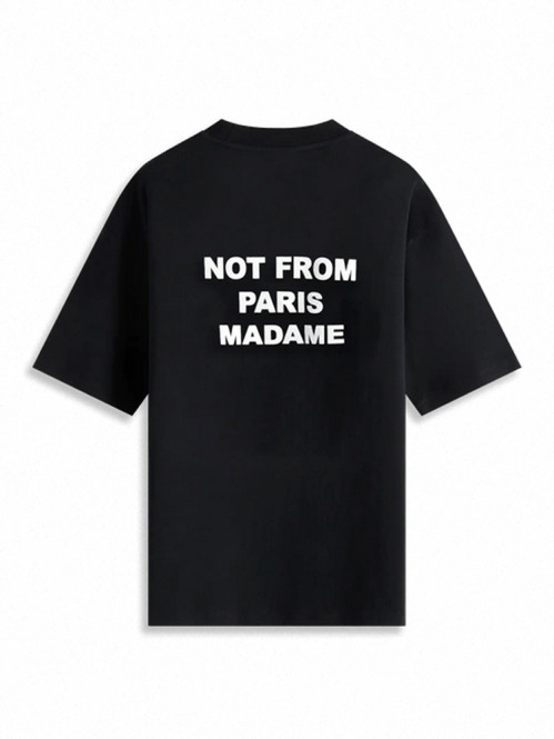 Le t-shirt slogan black 