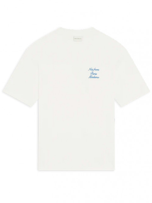 Le t-shirt slogan cursive off white 