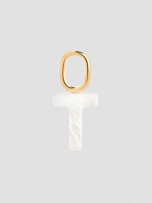 Lucid letter charm gold T 