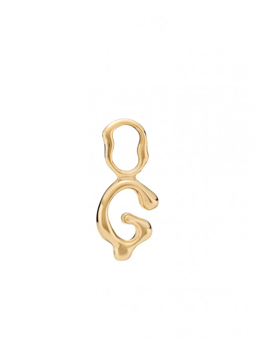 Fluent letter g gold 