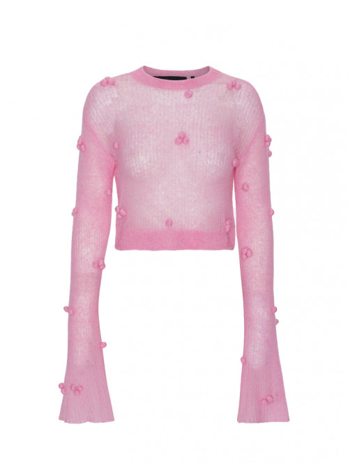 Light knit ls sweat prism pink 