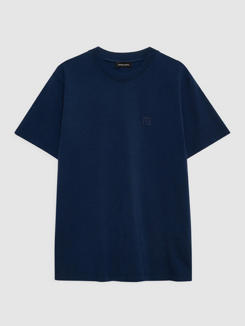 Lili t-shirt framed monogram washed navy 