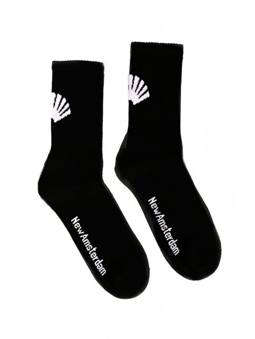 NewAmsterdamLogo socks black