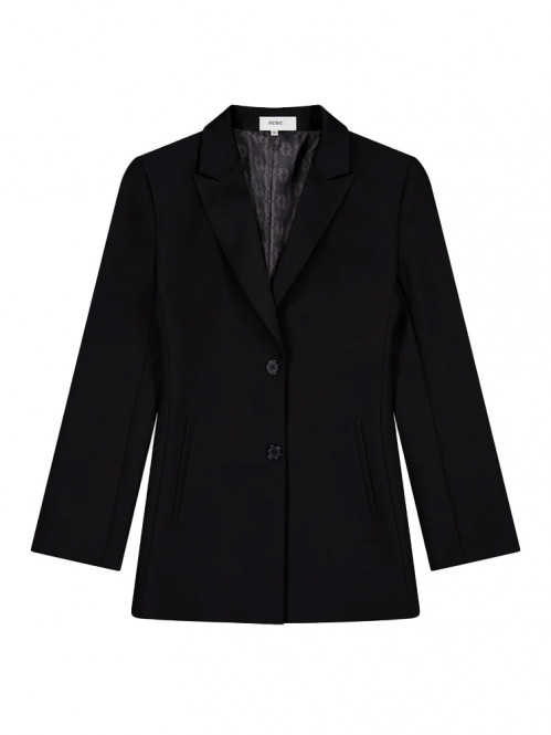 Long line blazer black 